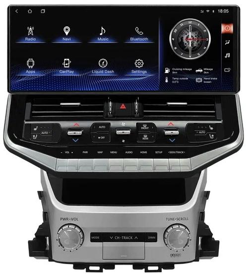 Магнитола для Toyota Land Cruiser 200 2015-2021 (низкая комплектация) - Kuberg NH-T1603 на Android 10, Быстрая, 4G SIM-слот, CarPlay