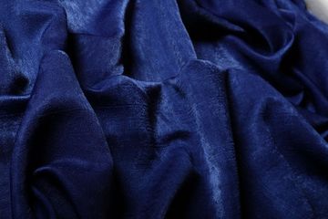 Suede (темно-синий). Готовая штора - имитация замши