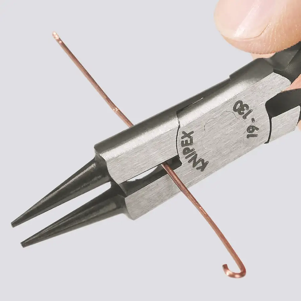 Круглогубцы с режущей кромкой черненые 130 мм Knipex 19 01 130 SB