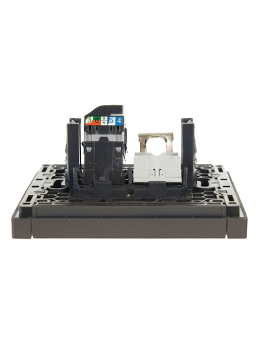 FORTE&PIANO Розетка двойная RJ11+RJ45 кат.5E FP335 серый IEK