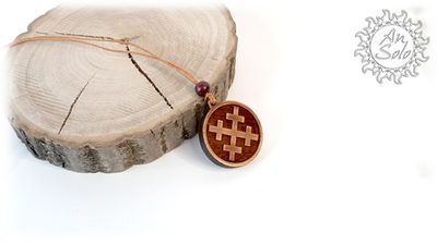 Оберег круглый "Крест Мары"