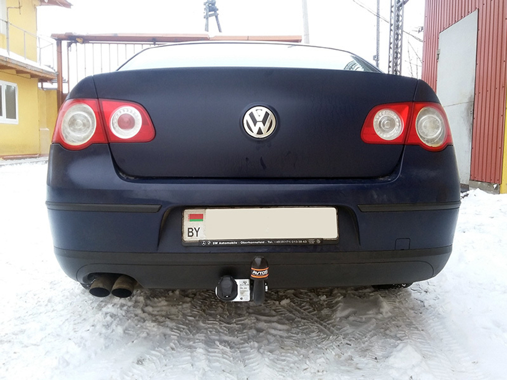Фаркоп Avtos на VOLKSWAGEN PASSAT B6 (2005-2010)(паспорт и сертификат в комплекте)(без электрики)VW 24