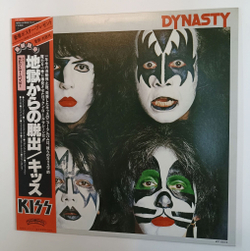 Винтажная виниловая пластинка LP Kiss Dynasty (Japan 1979) (Obi)