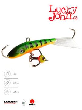 Балансир Lucky John FIN 3 с тр. 40мм/20 блистер