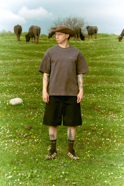 Футболка Called a Garment Stout T-Shirt "Brown Dyed"