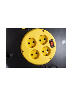 Силовой удлинитель на катушке Inforce 4 гнезда, с/з ПВС 3х1,5 16A 30м IP44 GRANITE ZG 09-15-05