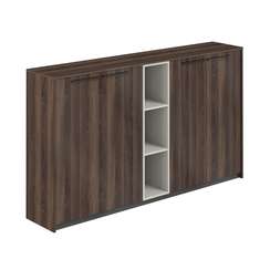 RF.404.DA.DA.PG / Шкаф средний (2 шт) со стеллажом, 2140х410х1226 / корпус: дуб адриа, фасады: дуб адриа