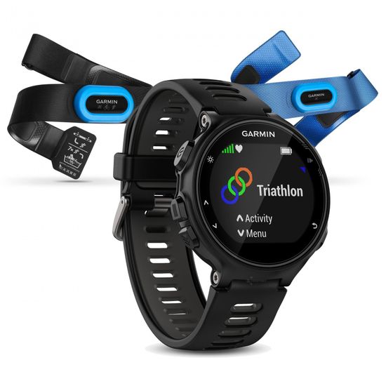Спортивные смарт часы Garmin Forerunner 735XT 010-01614-09 Черно-серые (HRM-Tri-Swim)