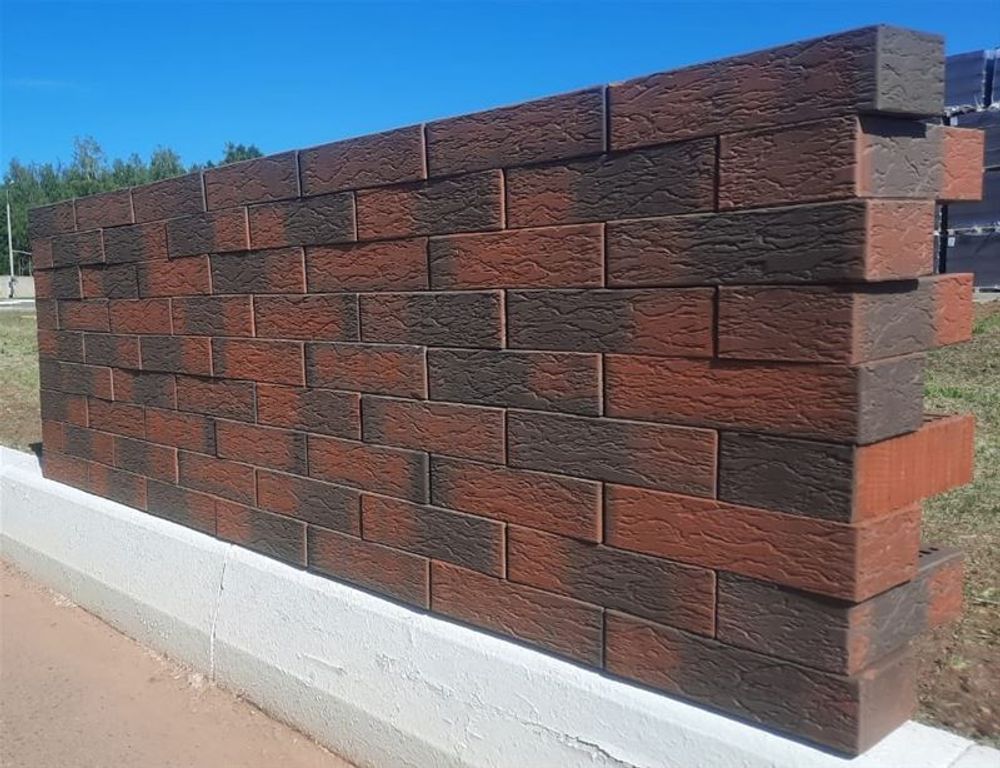 Кирпич керамический облицовочный ВЫШНЕВОЛОЦКАЯ КЕРАМИКА Агора ЛАВА 1НФ, 250х120х65 мм