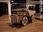 Белаз Мини от EWA - Деревянный конструктор, сборная модель, 3D пазл