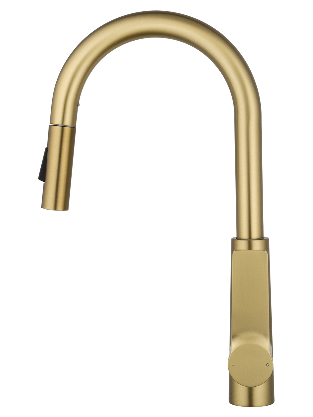 Смеситель для кухни с выдвижным изливом WONZON & WOGHAND, Брашированное золото (WW-A20782-BG)