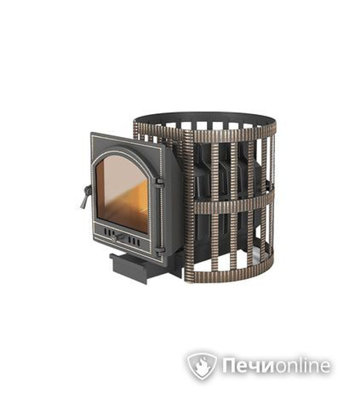 Дровяная печь-каменка Везувий Легенда Ретро Ковка 24 (205)