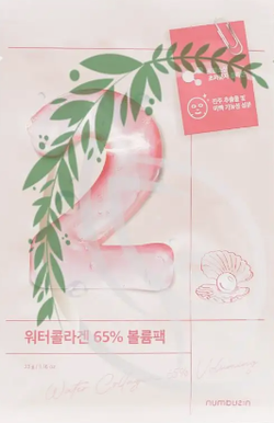 Numbuzin No.2 Water Collagen 65% Voluming Sheet Mask маска для лица