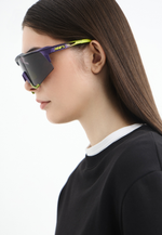 Спортивные очки с диоптриями 100% SPEEDCRAFT - Matte Metallic Digital Brights - Dark Purple Lens - OS