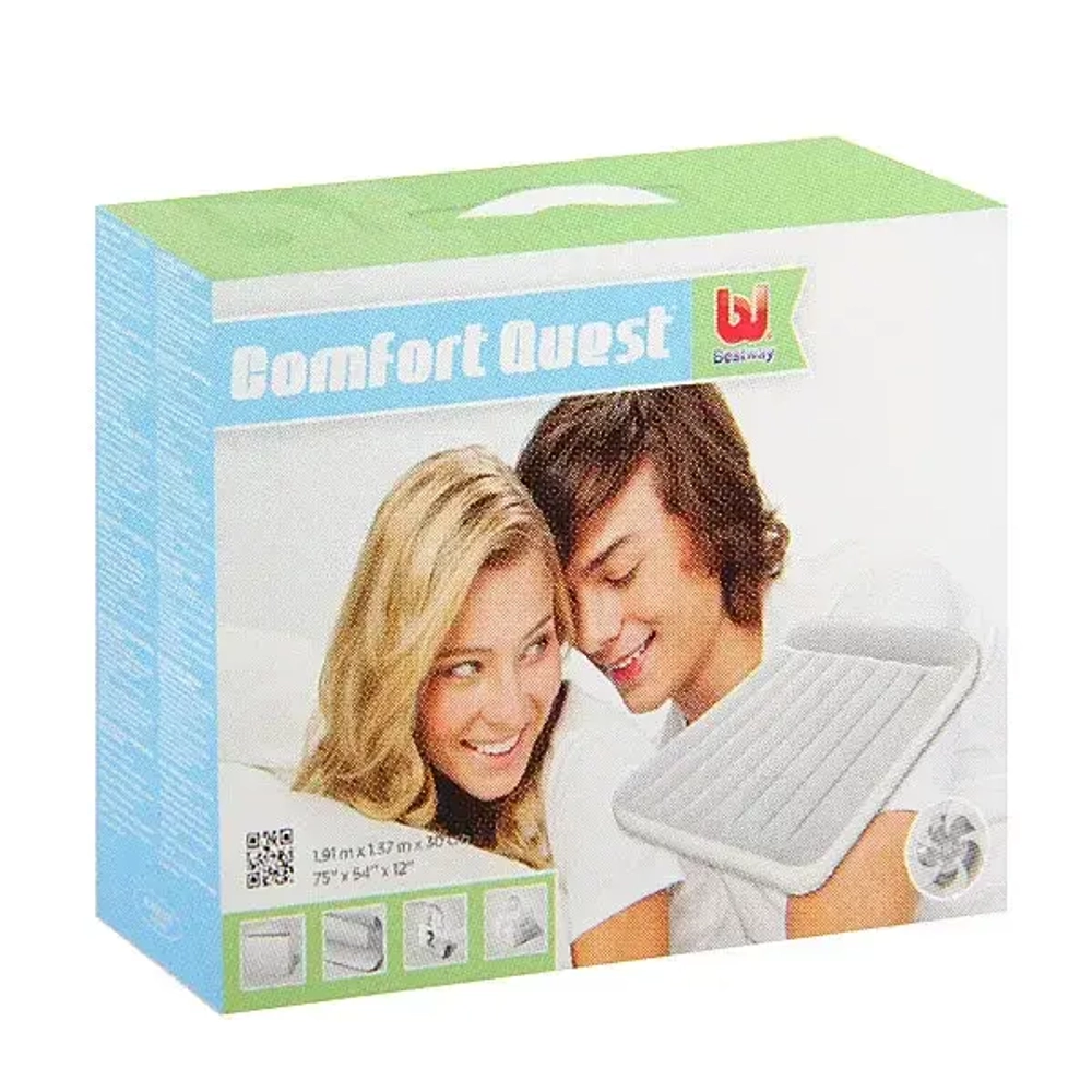 Кровать надувная Tritech Air Mattress Full,191*137*30 см,встроенный насос 220В,Bestway (67462)