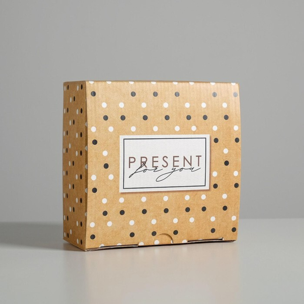 Коробка сборная «Present», 15 × 15 × 7 см