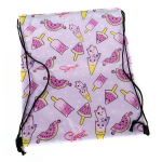 Мешок для обуви 33*40 см, для девочек "Pattern girls", 4 вида микс