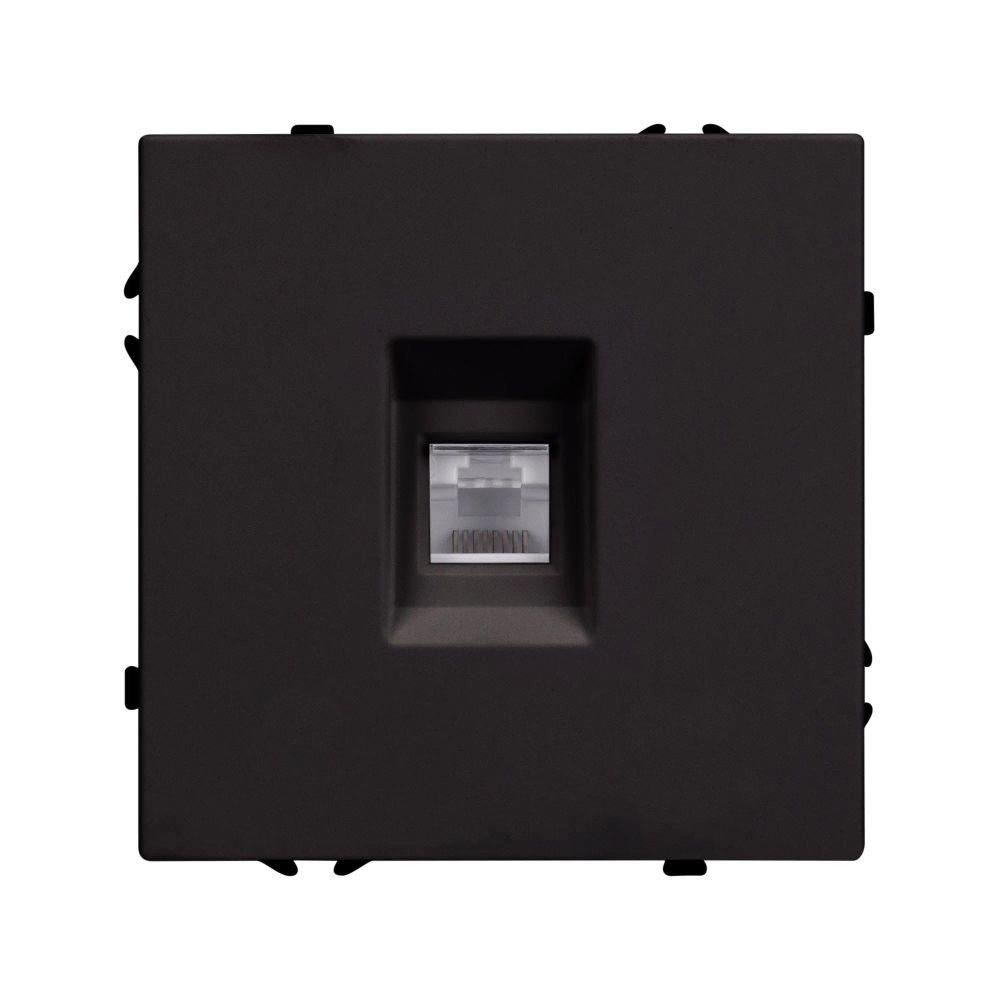 Механизм компьютерной розетки SCT-NOBE-MPC1-SFPL-BK (RJ-45, CAT6) (Arlight, Черный оникс) 054305