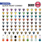 Набор акриловых красок AK Interactive Quick Paint Combo 100 Colors