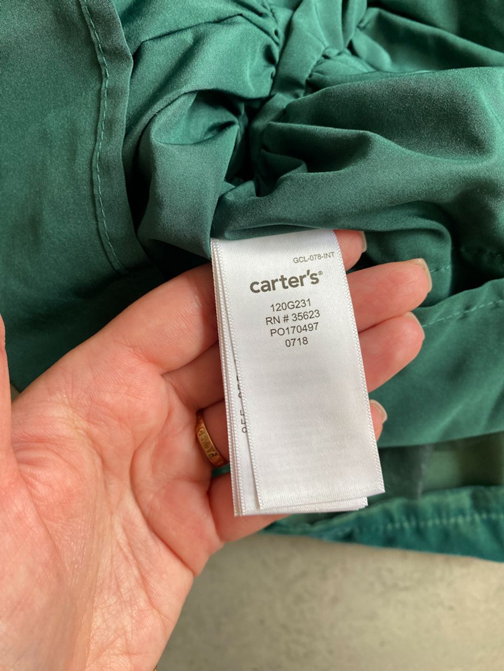 Новое бархатное платье Carters, 68