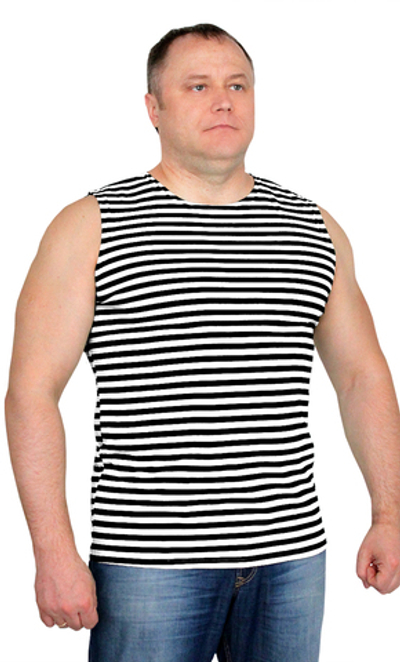 Майка-тельняшка ГОСТ черная полоса