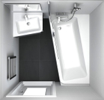 ВАННА АКРИЛОВАЯ RAVAK 10° прав.с каркасом и панелью