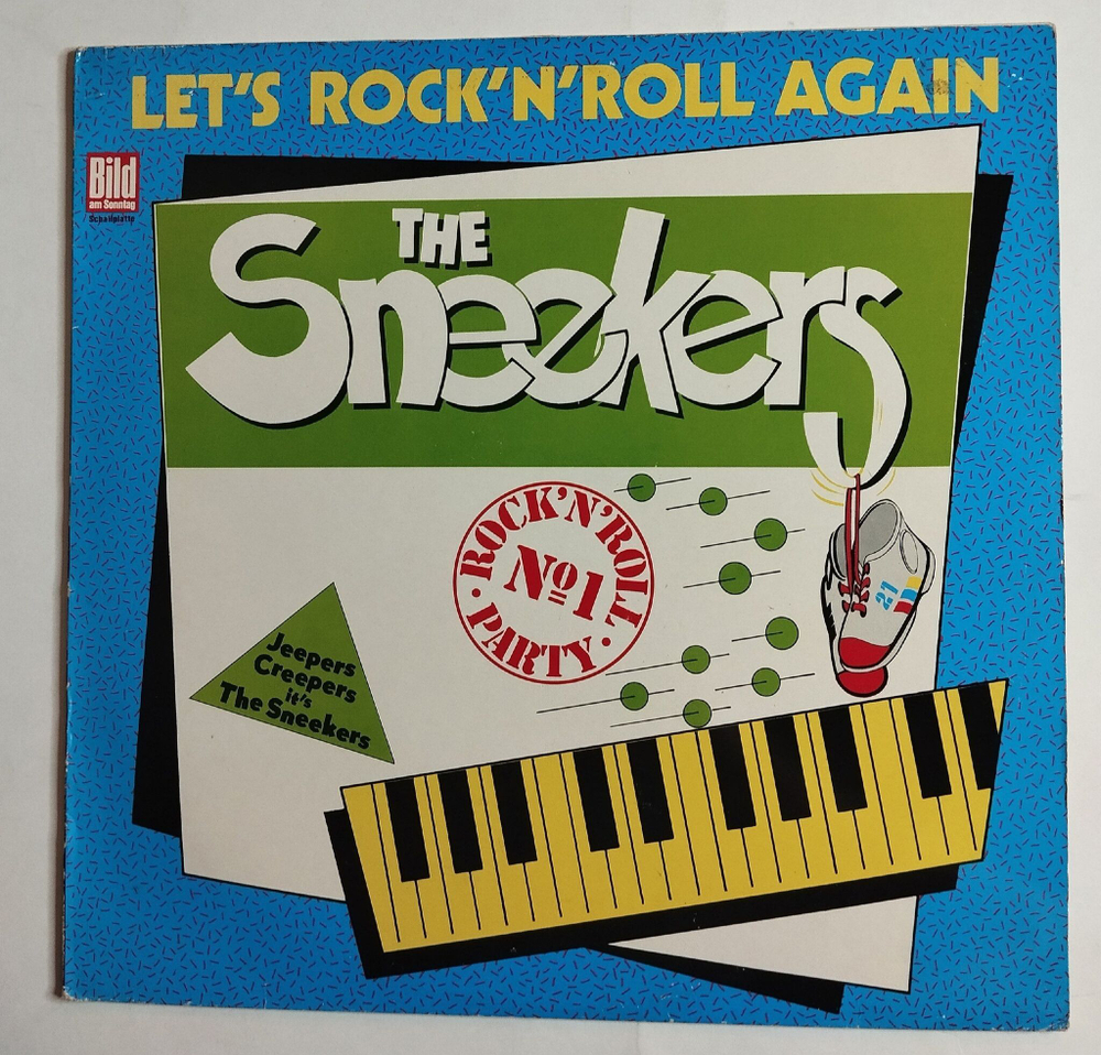 Винтажная виниловая пластинка LP The Sneekers Lets Rock n Roll Again (Germany 1982)