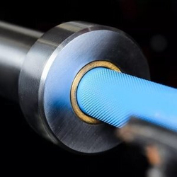 Гриф мужской XF-20, BLUE - CHROME, 20кг