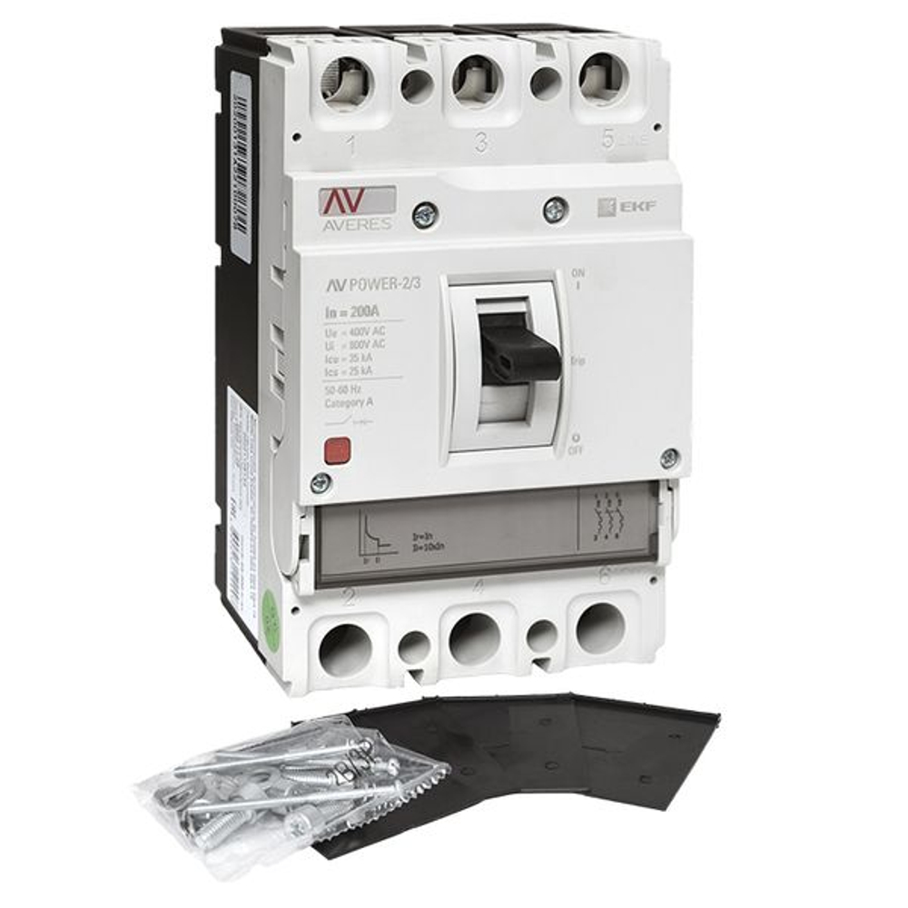 Выключатель автоматический в литом корпусе AV-POWER-2/3 200А 35кА TR EKF (8.00 шт.)