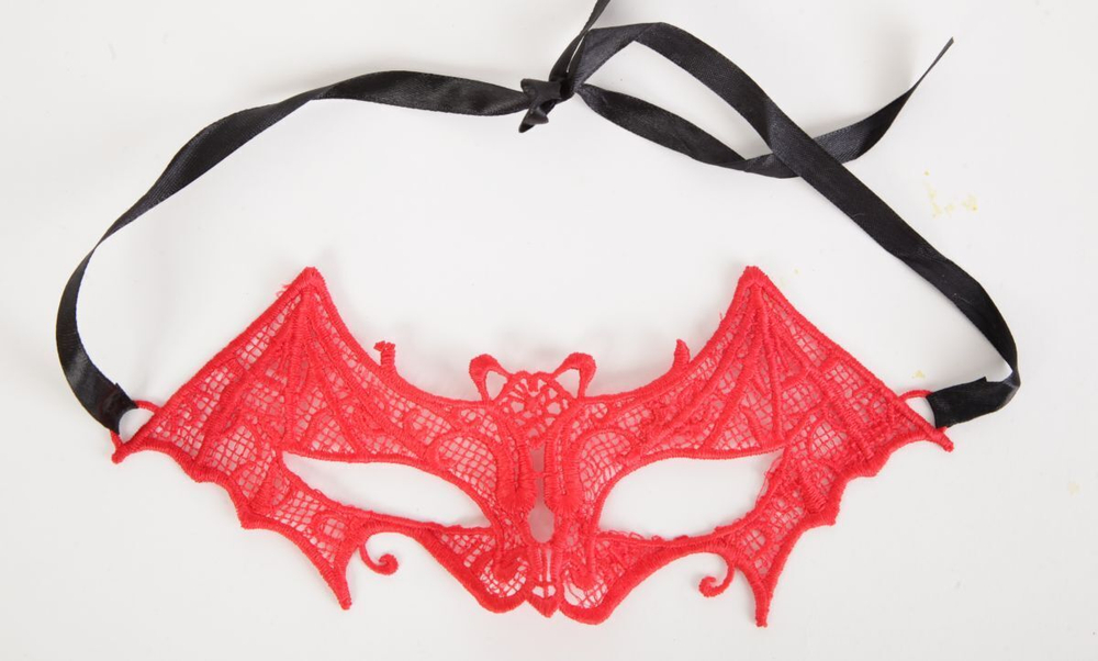 Ажурная маска Летучая мышь (Цвет: красный)