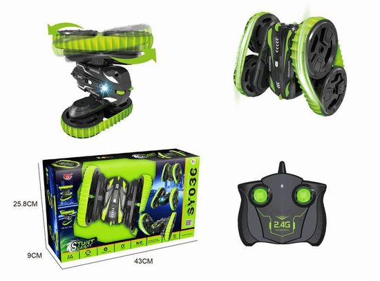 Машина перевертыш - трюковая на гусенице Stunt Car 360° на Р/У 2.4GHz