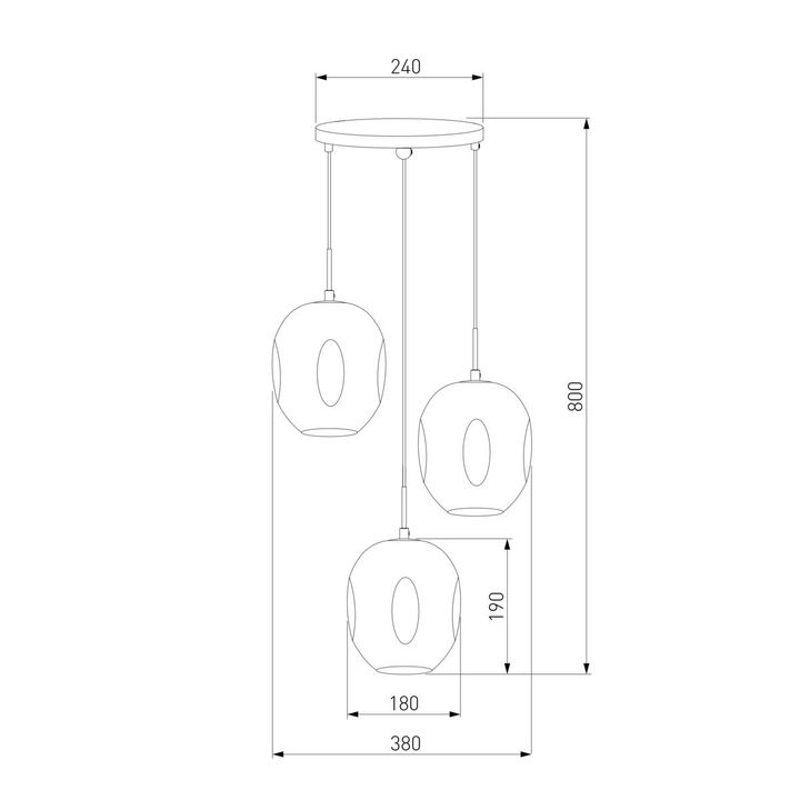 Подвесной светильник Eurosvet Mill 50195/3 черный жемчуг
