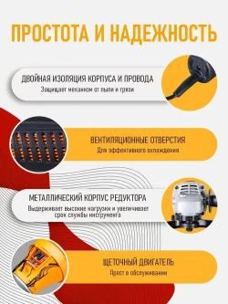 Болгарка УШМ-230/2300 Вихрь 2300 Вт, 230мм, 6000 об/ мин, болгарка 230мм // ГАРАНТИЯ 1 ГОД