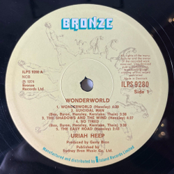Винтажная виниловая пластинка LP Uriah Heep Wonderworld (Дания 1974)