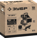 ЗУБР 200 л/мин, 6 л, 1500 Вт, безмасляный компрессор (КП-200-6)