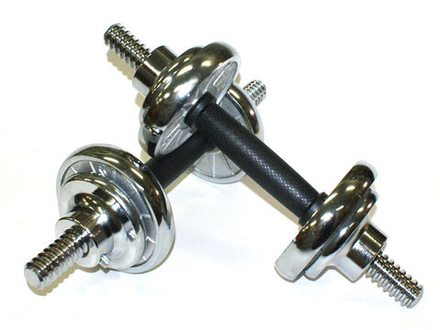 Гантель сборная хромарованная 2 шт по 5 кг DD2-10-2