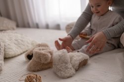 Детские пинетки из натуральной овчины