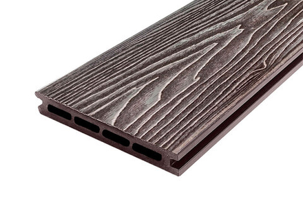 Террасная доска NauticPrime (Middle) Esthetic Wood, 150x24, длина 400 см, Венге (Шоколад)