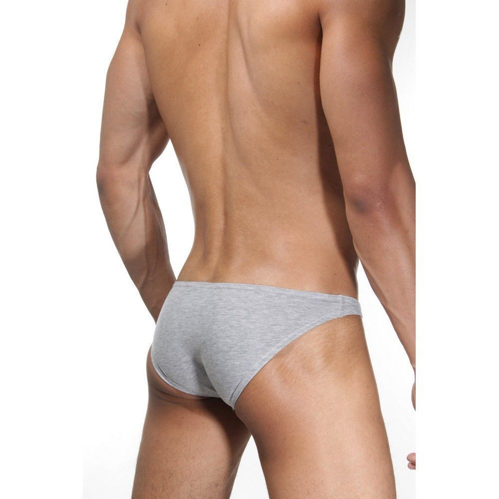 Серые хлопковые слипы (Размер: L) (Цвет: серый)