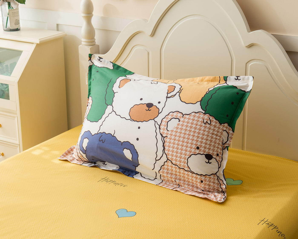 Детское постельное белье Sofi De MarkO Медвежата желтое