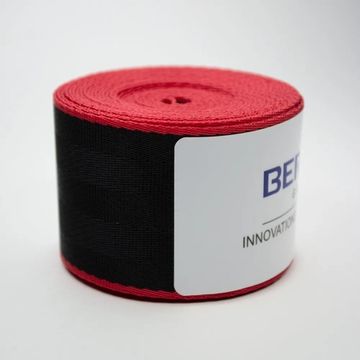 Цветные ремни безопасности BERGER чёрно-красные