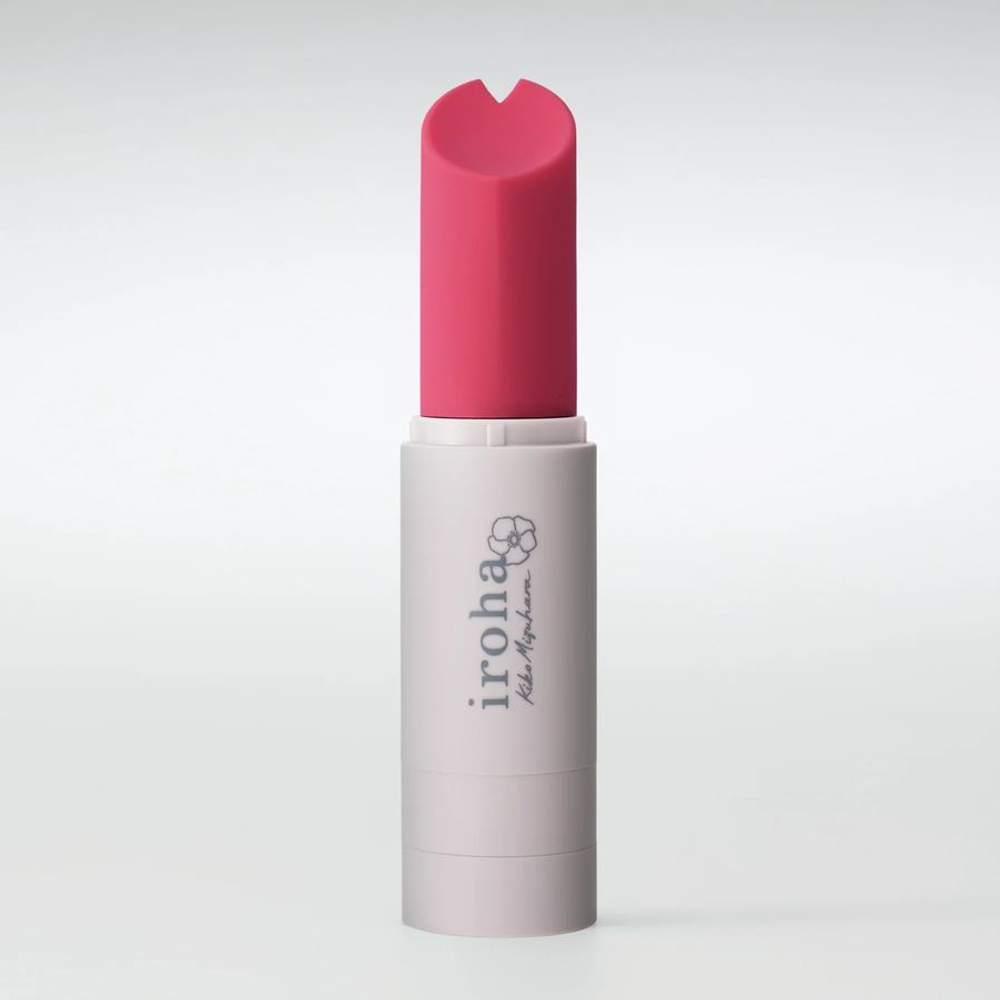 Мини-вибратор в форме помады Iroha Stick Hamanasu (Цвет: розовый)