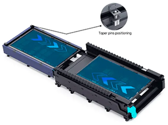 Универсальный лазерный станок HSG Laser серии GXE с защитной кабиной для резки по металлу