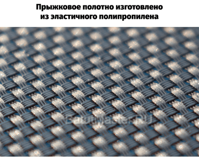 Батут с сеткой и лестницей, диаметр 8 фт