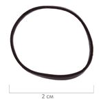 Резинки для волос НАБОР 250 шт., силиконовые, большие, чёрный, прозрачный, MONTE VITA, 457066