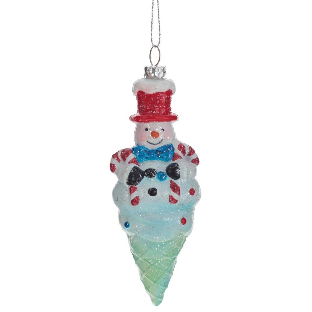 GAEM Украшение новогоднее "Снеговик-мороженое", L5,5 W5 H15,5 см, 3в.