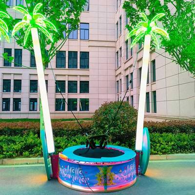 Банджи-батут «Тропический рай», 1-местный, 2×2×4 м