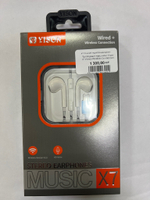 Проводные наушники Yison X7 Wired-Wireless Connection Stereo Music Earphones IP White