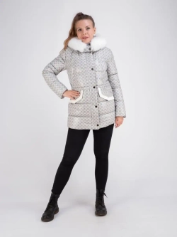 Куртка женская кожаная зимняя утепленная Турция