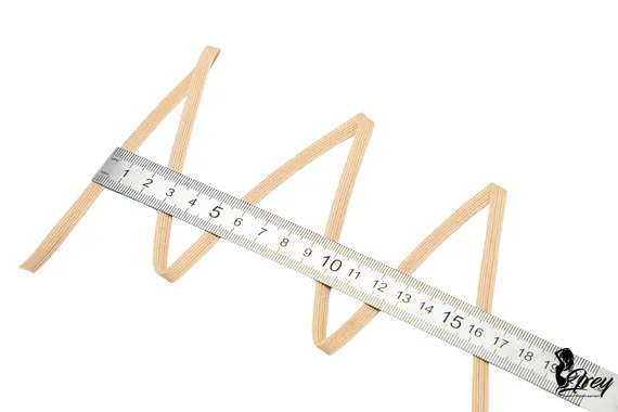 775 К-195/6 Тесьма эластичная Lauma 6 мм, бежевый 775